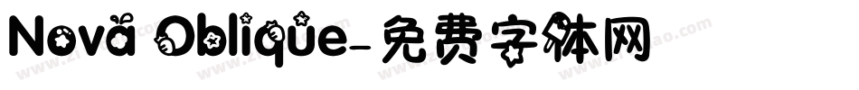 Nova Oblique字体转换